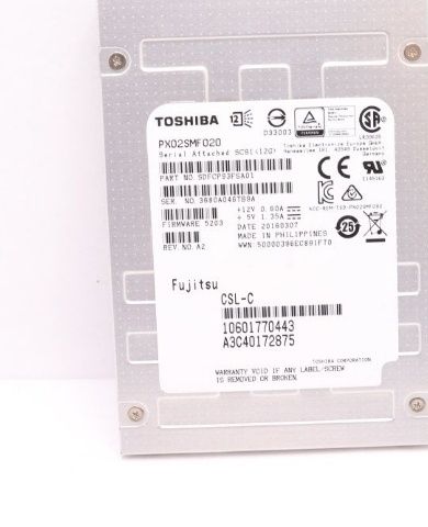 SSD SAS Server/ Workstation 2.5"  200Gb 12G Toshiba PX02SMF020