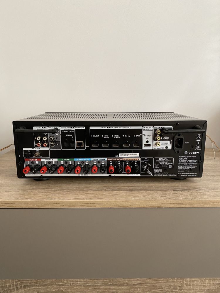 DENON AVR-X2100W- 7X145W- 4K USB WiFi Bluetooth hdmi усилвател ресивър