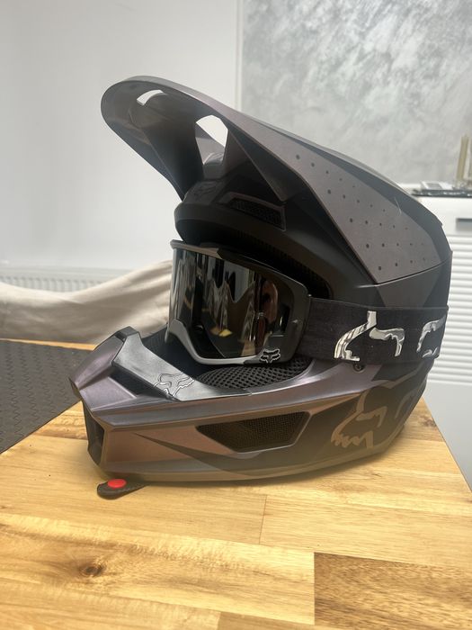 Casca Fox V1 + ochelari Fox