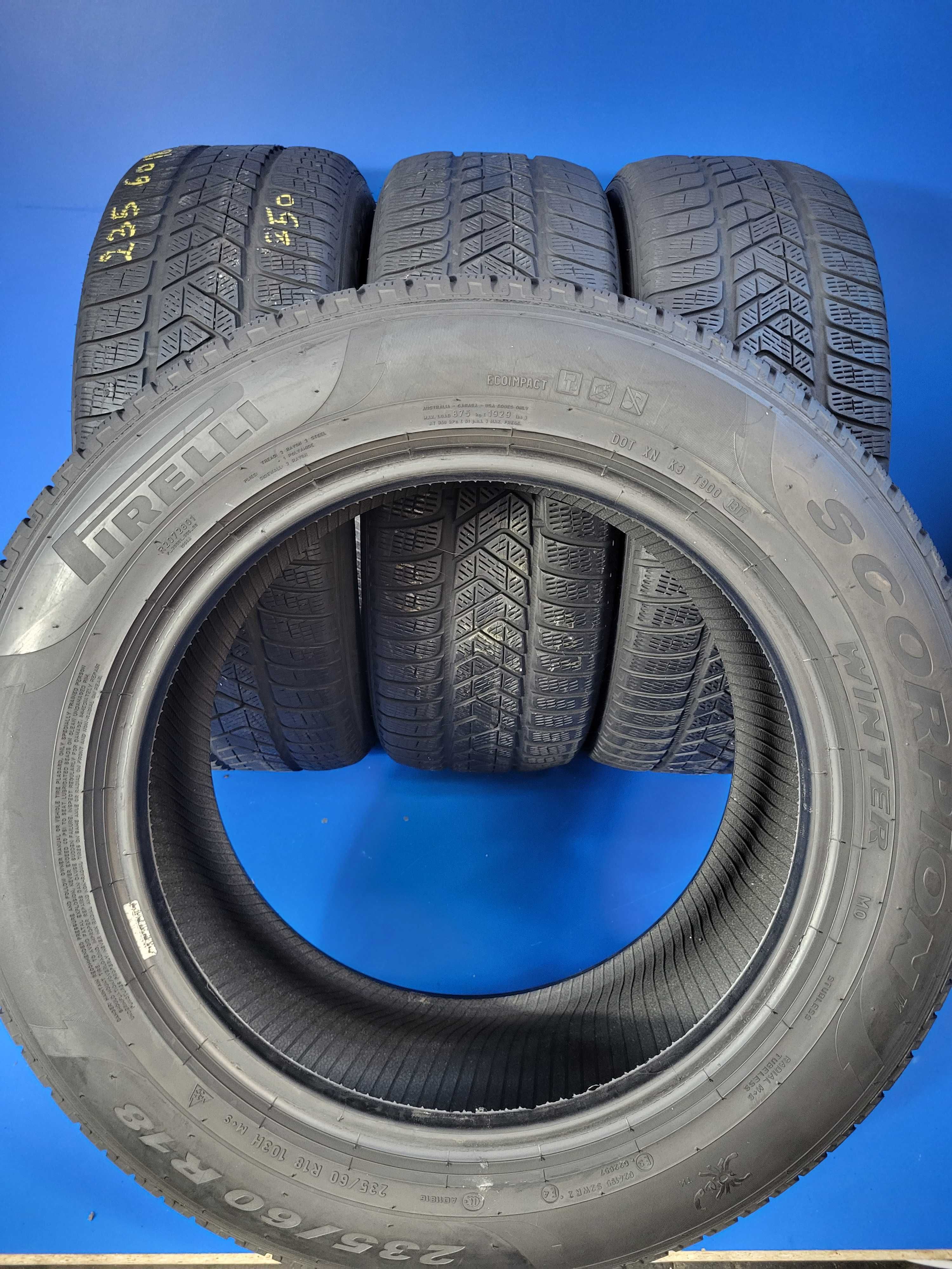 Vand set 4 anvelope M+S - 235 60 18 Pirelli Sottozero