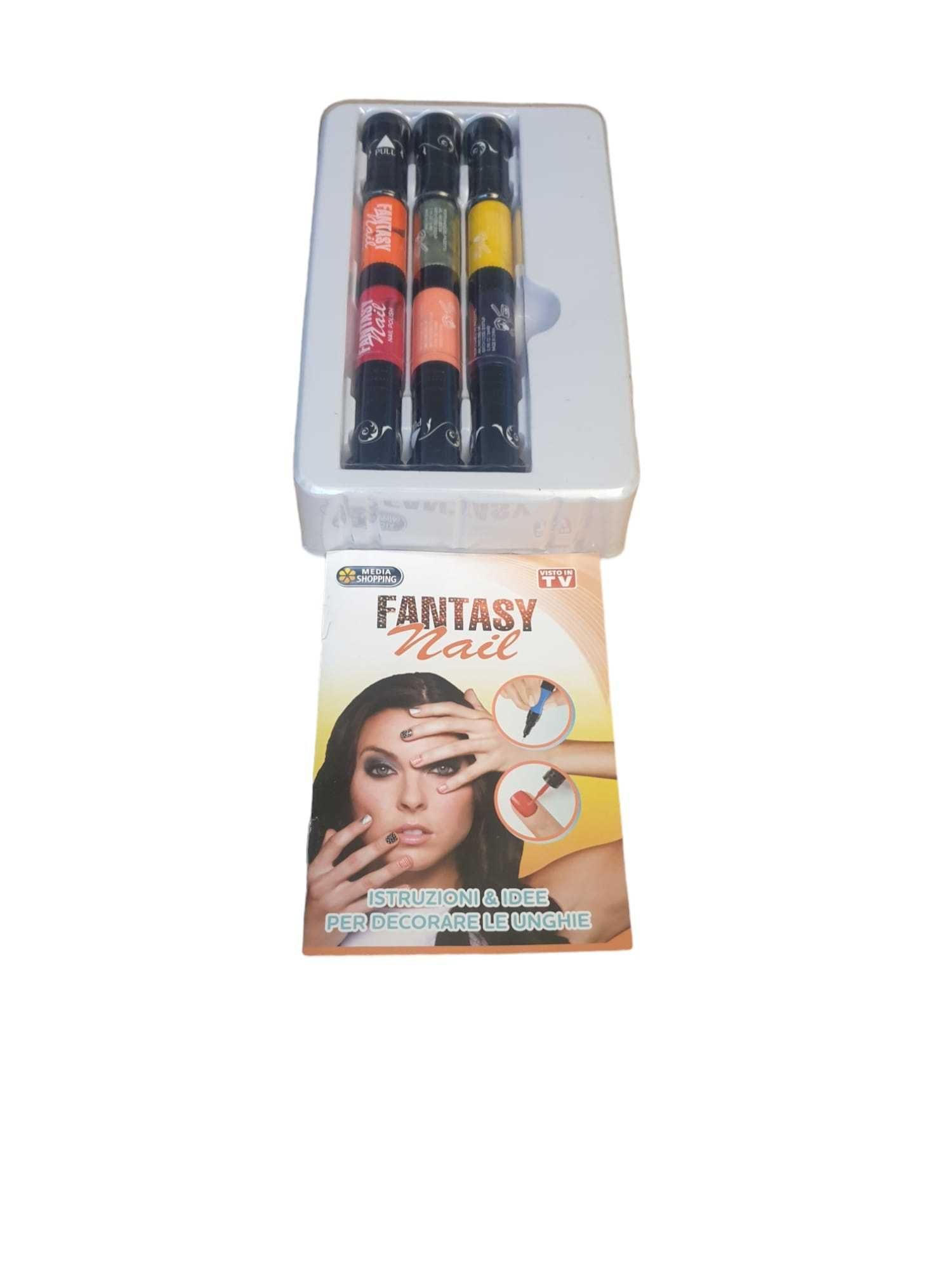 Kit de design unghii Fantasy Nail  - set 3 penuri x6 culori