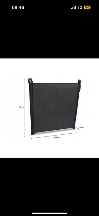 Poarta protectie Lionelo, retractabila, 140cm