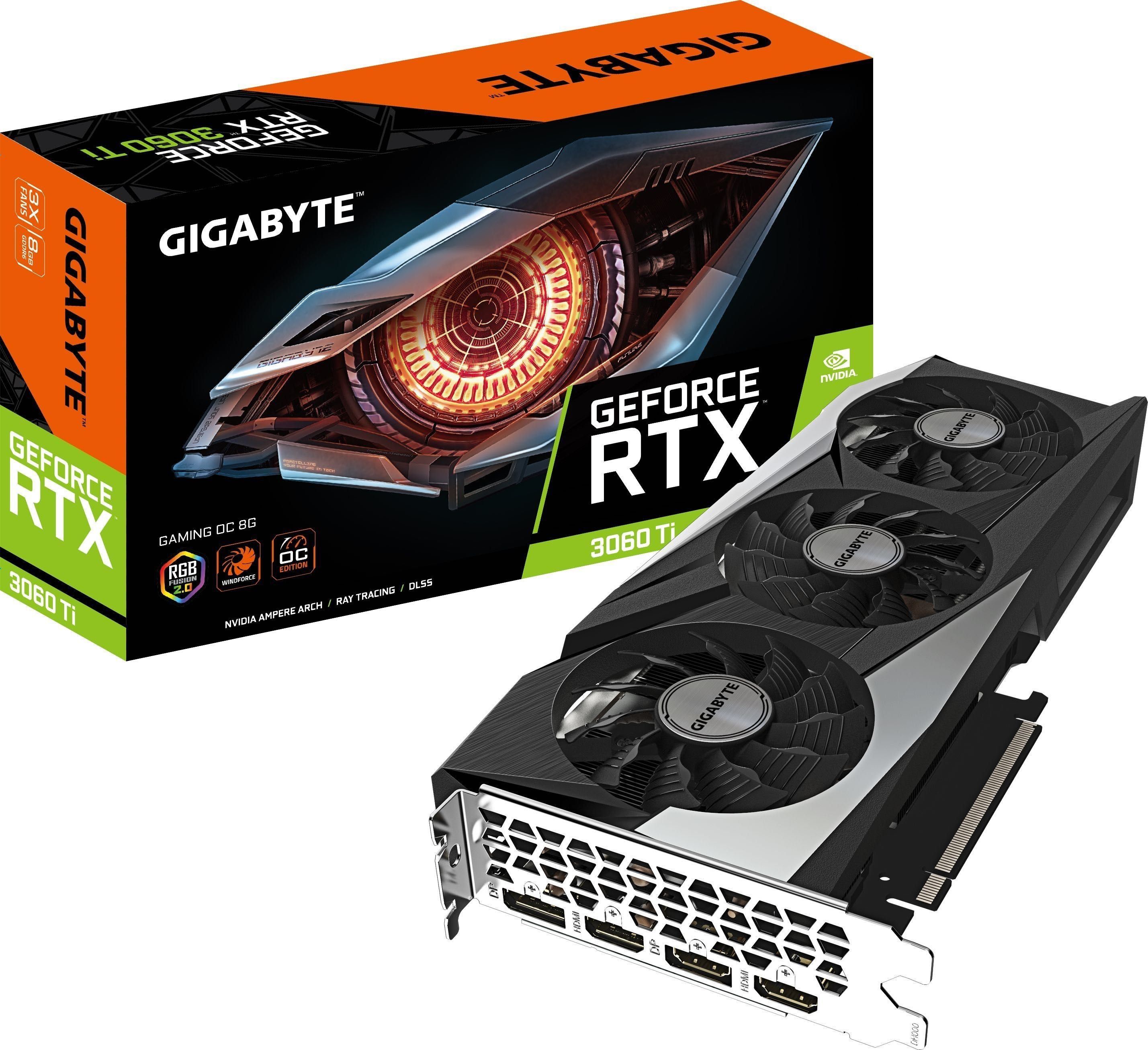 Placa Video Gigabite Geforce RTX 3060Ti 8Gb DDR6, 256-bit