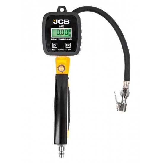 Пневматичен пистолет за помпане на гуми с дигитален манометър JCB