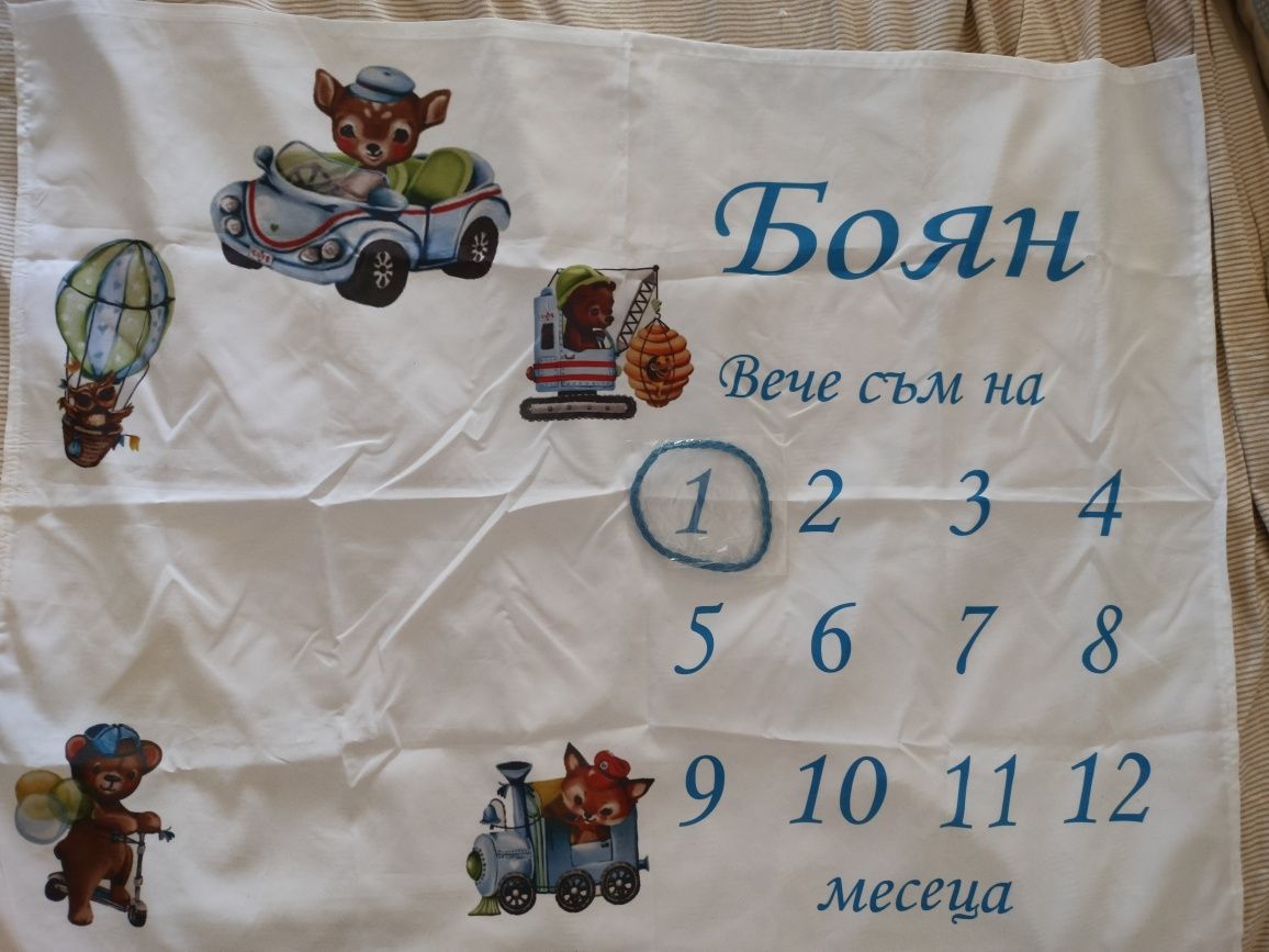 Фон за бебешки снимки - Боян