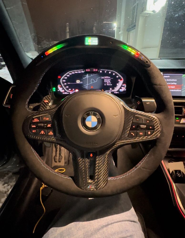 Volan BMW M ALCANTARA Seria G / LED / Incalzire / Vibratii / TJA