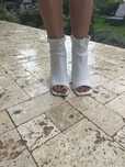 Ghete Piele stretch albe