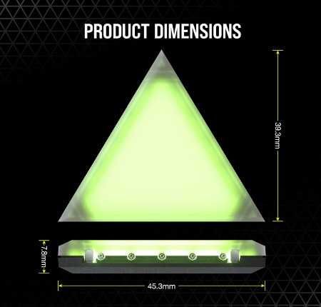 Осветителни панели за Corsair iCUE LC100 Case Accent Lighting Panels