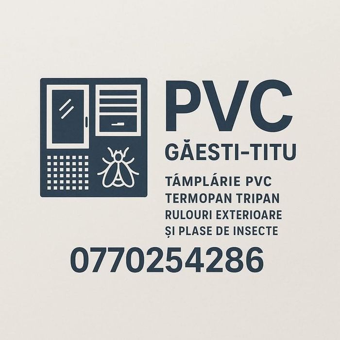 Tamplarie pvc,geam termopan la cele mai mici preturi din zona!!