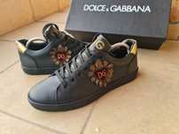 Dolce & Gabbana Portofino Originali!Sneakersi,Adidasi,Tenesi Piele 43