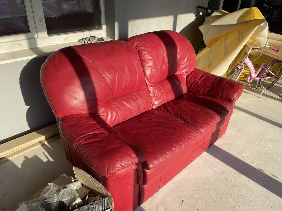 Fotoliu din piele ecologica, 2 persoane!