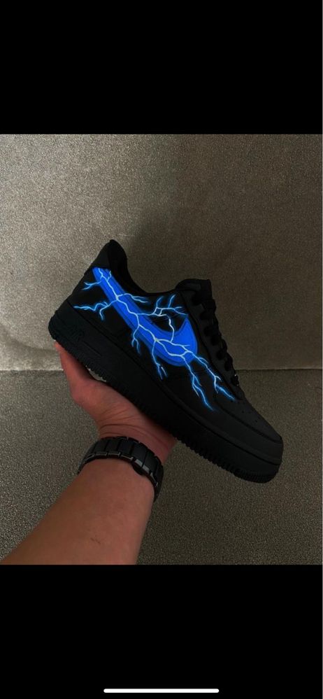 air force 1 lightning strike custom