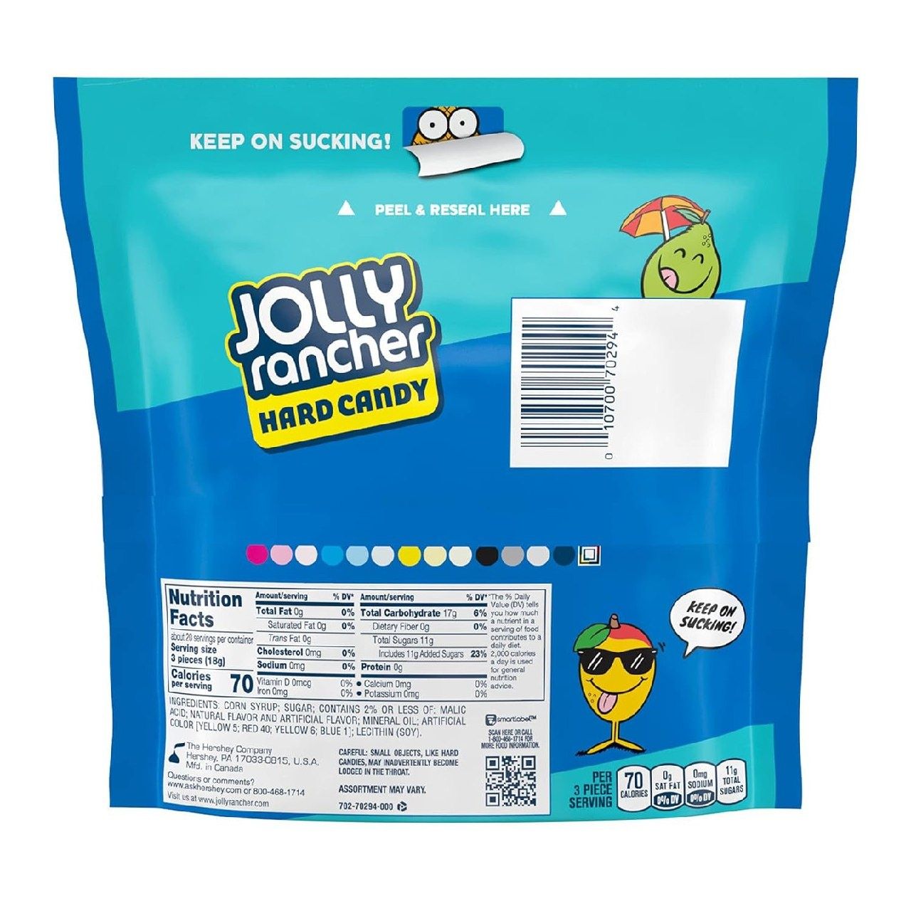 JOLLY RANCHER Твердые конфеты в ассортименте со вкусом тропических фру