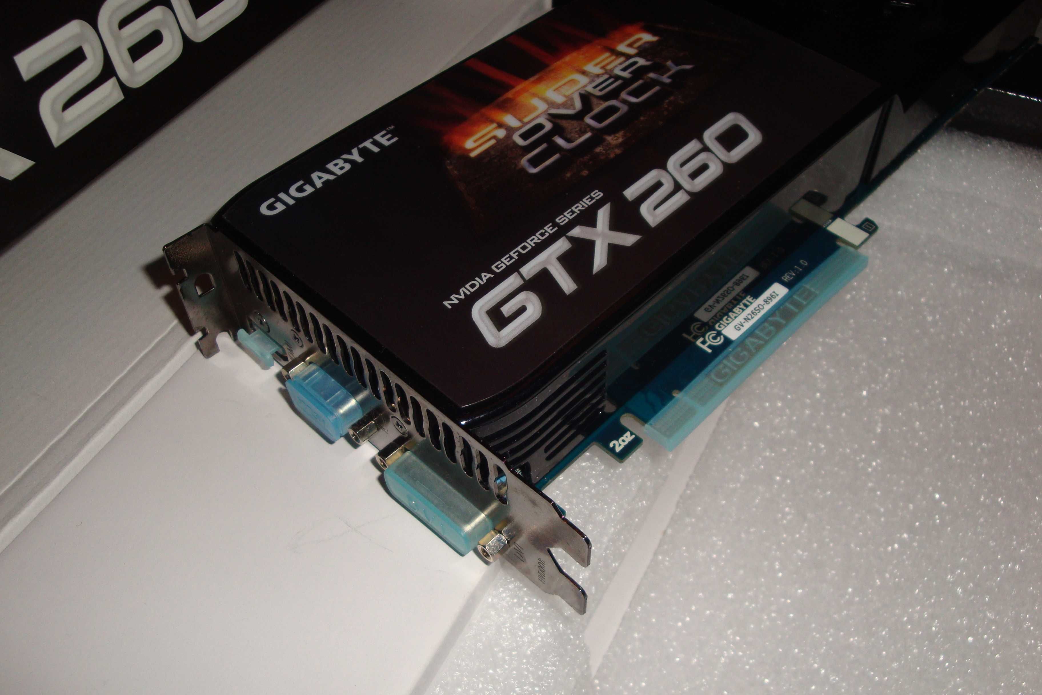 Placa video gigabyte retro pentru colectie nvidia geforce gtx260 noua