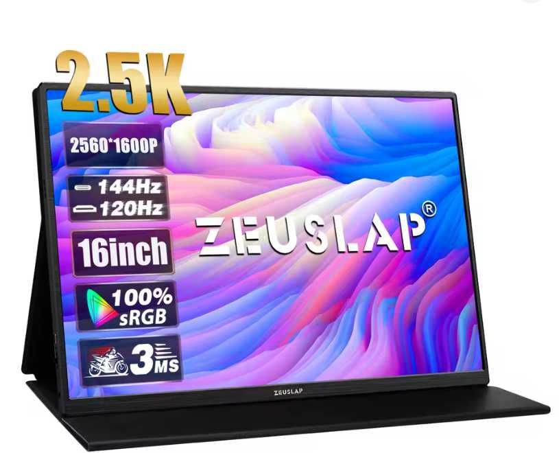 ZEUSLAP 16" 2.5K 144hz  Преносим монитор