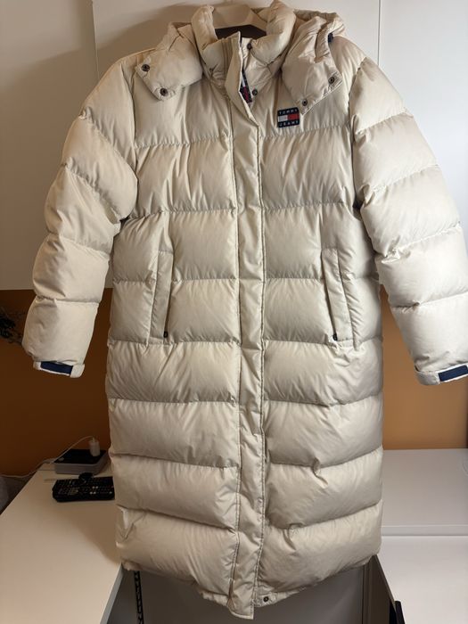 Дамско зимно яке Tommy Hilfiger – оригинално, с естествен пух