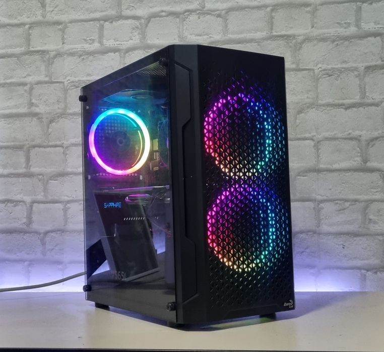 Unitate PC Gaming: Ryzen 5 3600/16GB RAM/RX 580 8GB/256SSD/1TB HDD/rgb