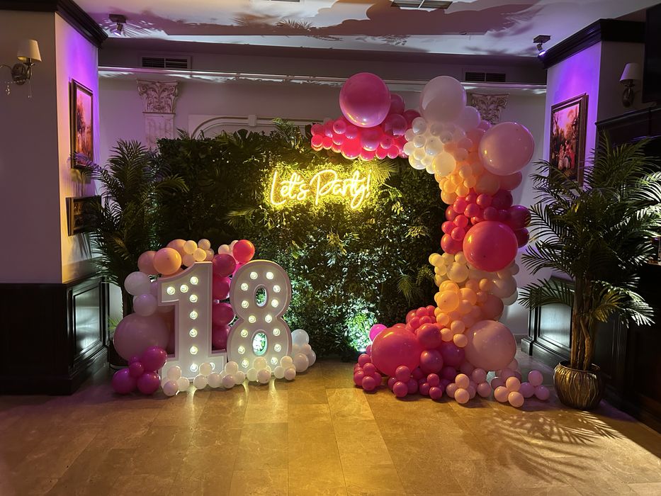 Aranjamente baloane si inchiriere cifre 18