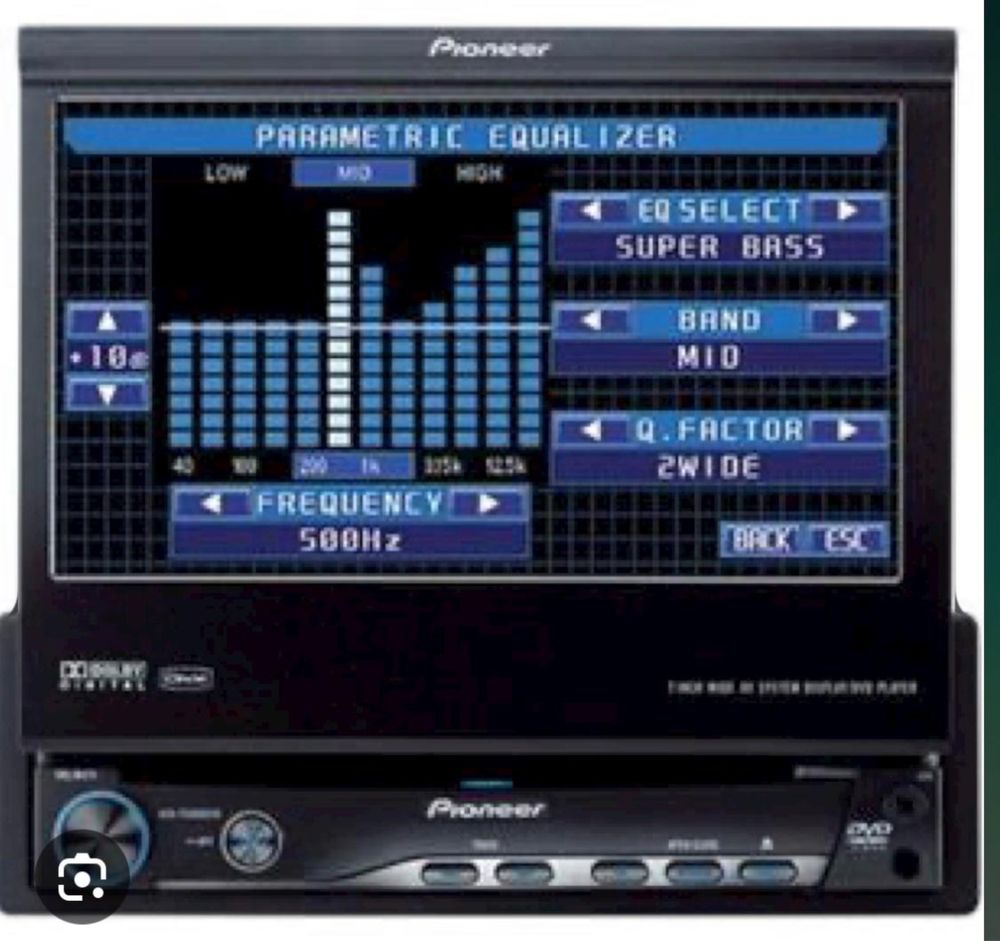 Dvd/Cd player auto Pioneer Avh P5000 ,ecran retractabil Nou