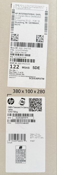 НОВ HP OMEN 14/3K UWVA OLED/Ultra 9 285H/RTX 5070/32GB 7500Mhz/1TB