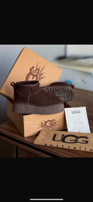 UGG дасмки боти от естетвена кожа