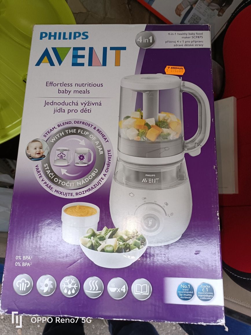 Aparat Avent 4 in 1 pentru mâncare bebeluși Avent 4 in 1