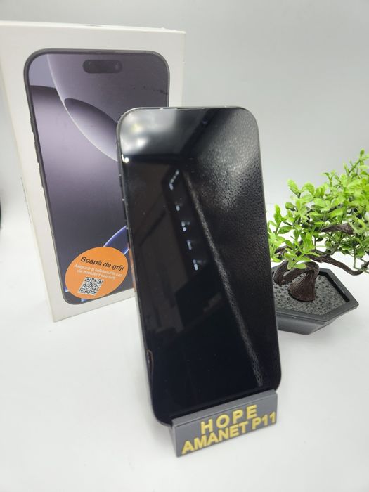 Hope Amanet P11-Iphone 16 Pro Max/256gb/Bat 100%/Capac fisurat