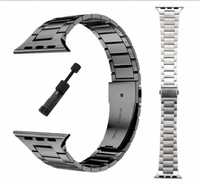 Curea Bratara Metalica Apple Watch seriile 1-9,SE,Ultra 42-49mm, clips
