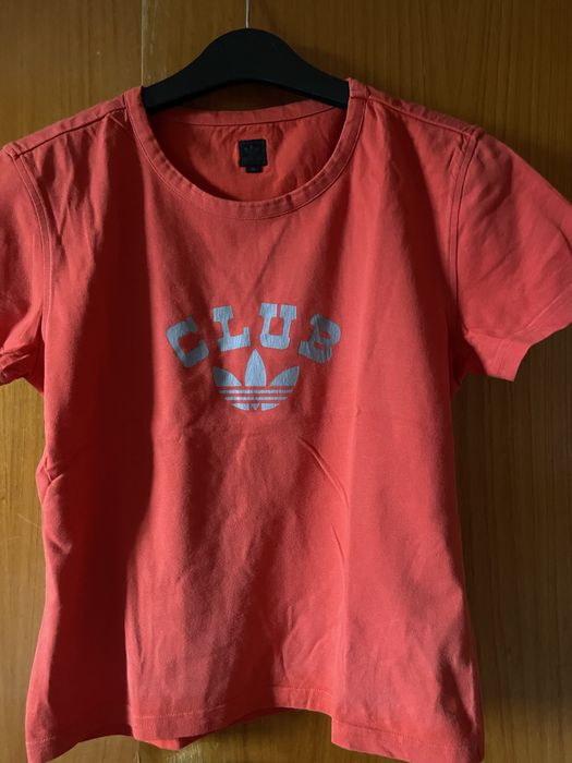 Фанелка адидас червена