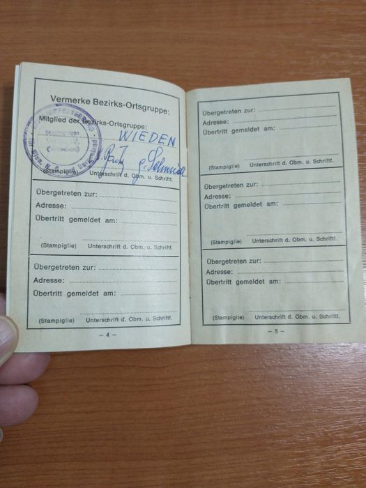 3*Document post WW 2 / Viena / Austria