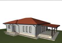 Casă plan parter, 4 camere 2 bai, 105 mp teren 400 mp l