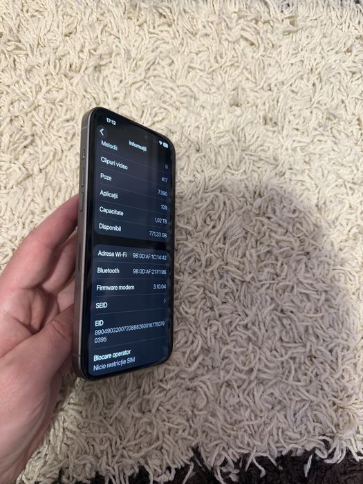 Vand/schimb iPhone 15 Pro Max 1TB natural titanium [poze reale