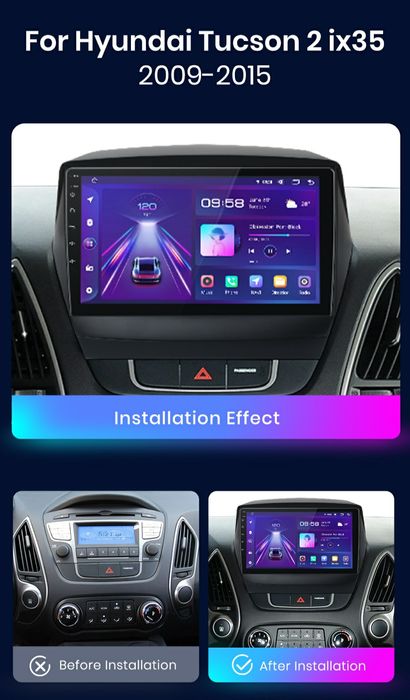 Navigatie Android dedicat Hyundai Tucson 2 iX35(2009-2015)