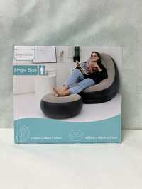 Надувное кресло с подставкой для ног