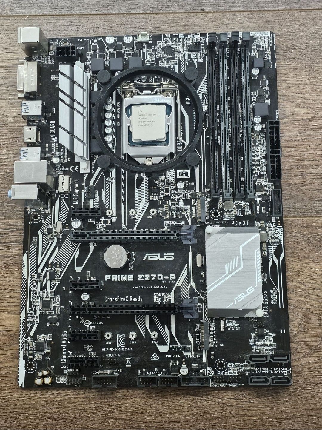 Combo Motherboard Asus Prime Z270-P + Procesor Intel Core I5-7400 +