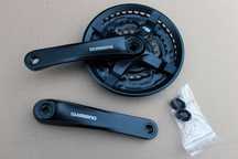 Shimano FC-TY501 Tourney 42-34-24T - negru 170mm angrenaj bicicleta