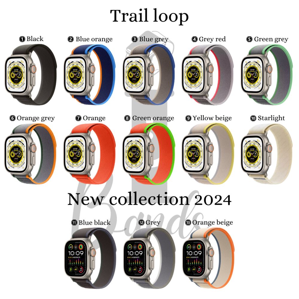 Текстилни каишки Trail Loop за Apple Watch ULTRA/SE2/SE/9/8/7/6/5/4/3