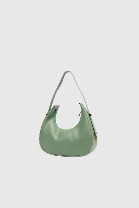 НОВО! ЛИКВИДАЦИЯ! Дамска чанта Хобо с несесер в зелено