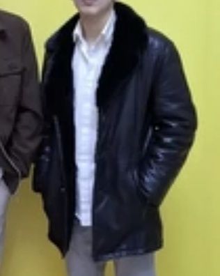 Дубленка натуральная кожа натуральный воротник норка