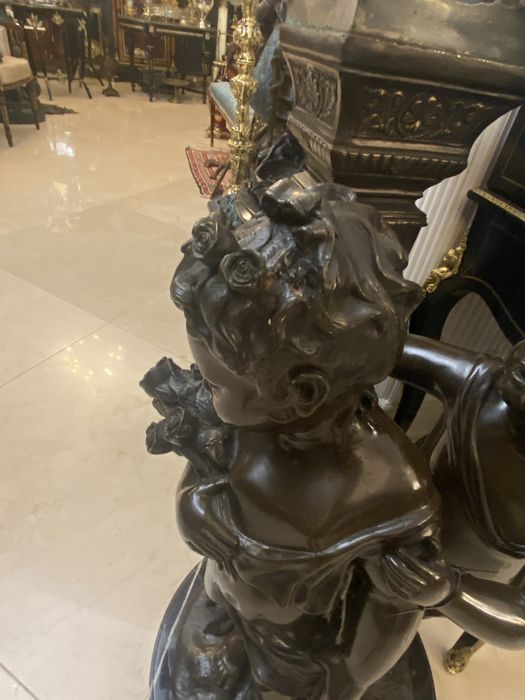 Statueta bronz masiv/ A.Moreau
