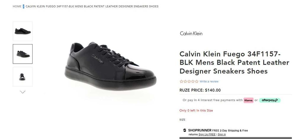 Pantofi sport casual premium Calvin Klein 40 piele naturala