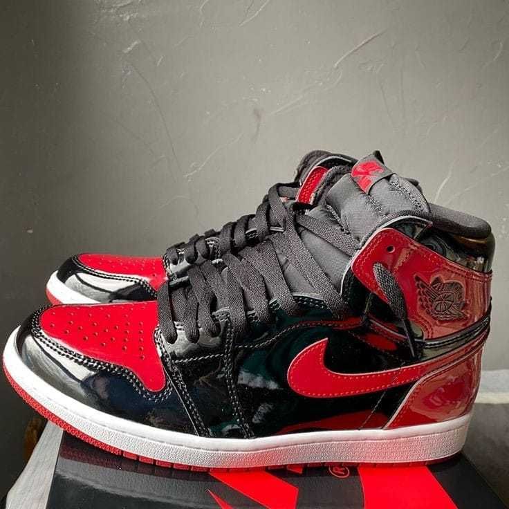 Nike Air Jordan 1 Patent Bred ( Verificare Colet)