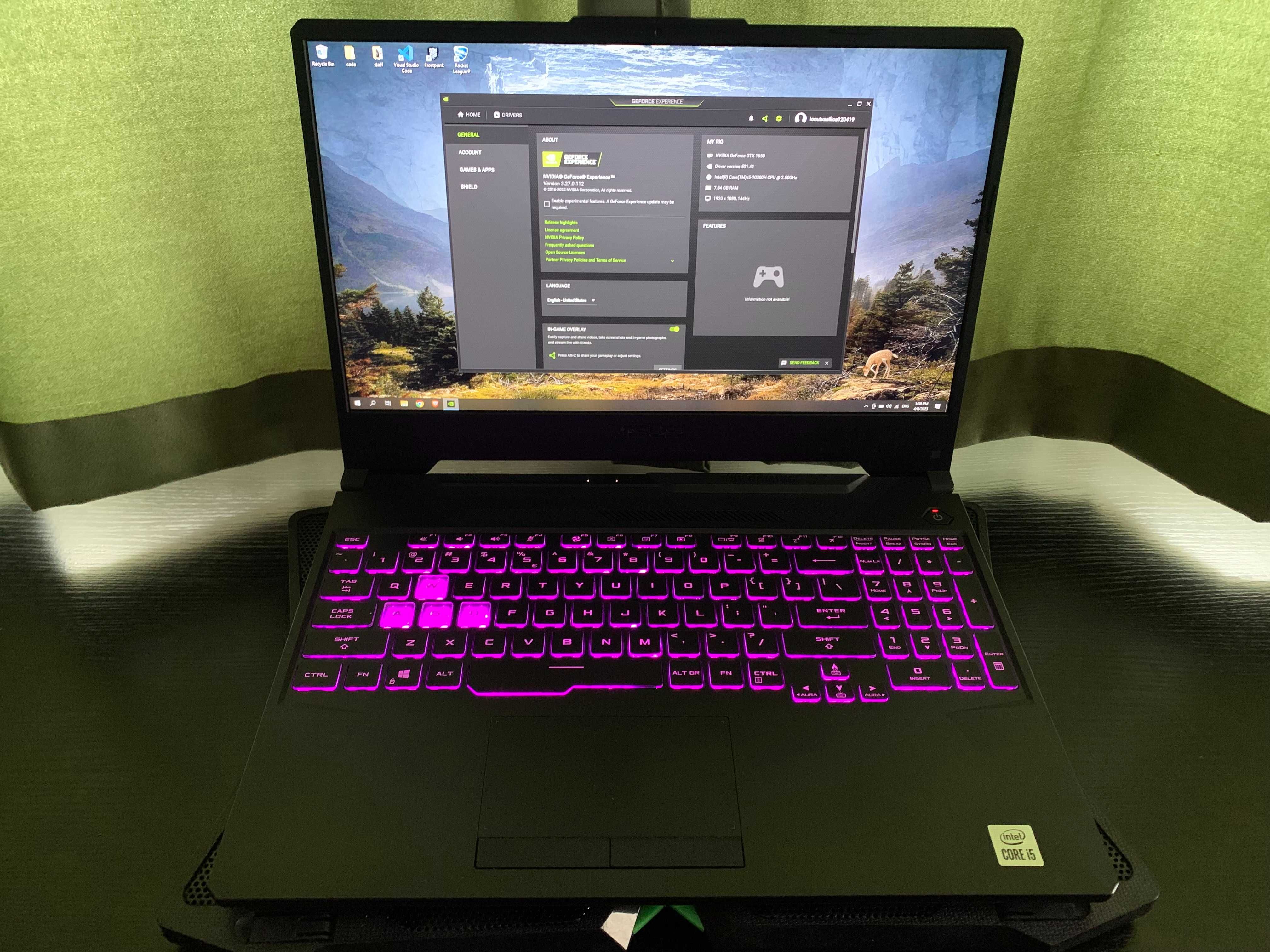 Laptop ASUS Gaming 15.6'' TUF F15 FX506LH