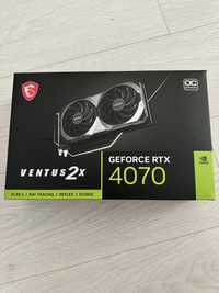 Placa video MSI GeForce RTX 4070 VENTUS 2X E OC 12GB GDDR6X 192-bit