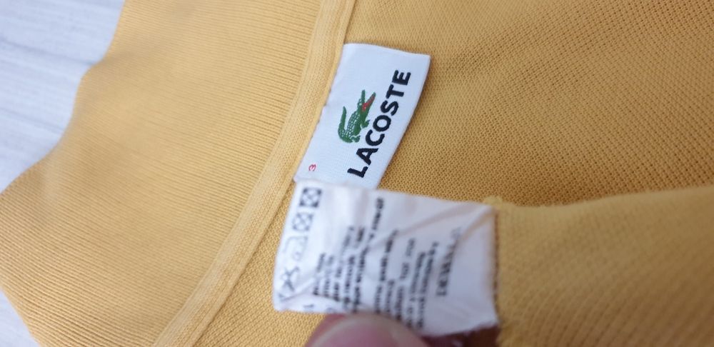 Lacoste Pique Cotton  Mens Size 3 - S - ОРИГИНАЛНА Тениска!