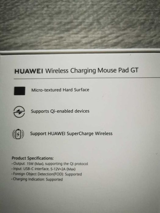 Mouse pad Huawei wireless charging GT -NOU-