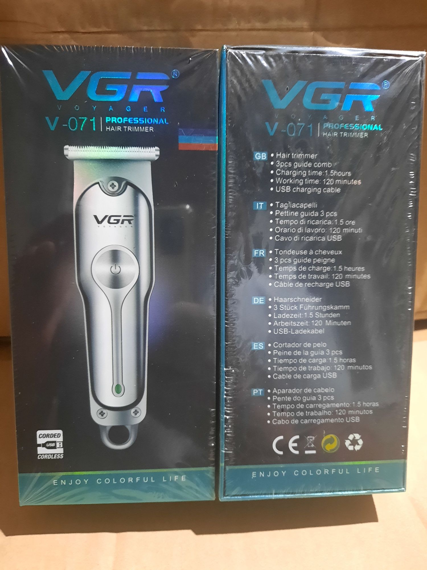 БЕПУЛ Доставка. VGR Беспроводная машинка для стрижки волос 
VGR V-071