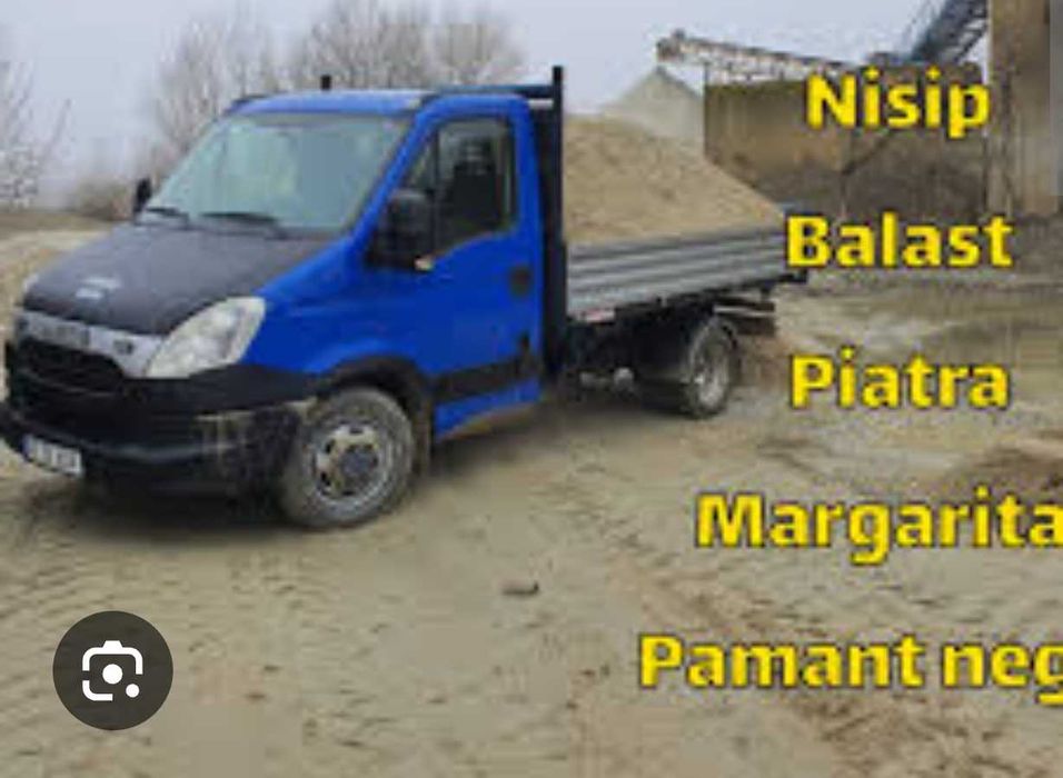 Nisip balastru marg. pietris inchiriez containere gunoi saci moloz