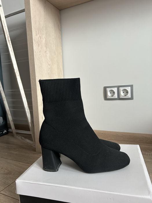 Боти Jenny Fairy с дебел ток, черни