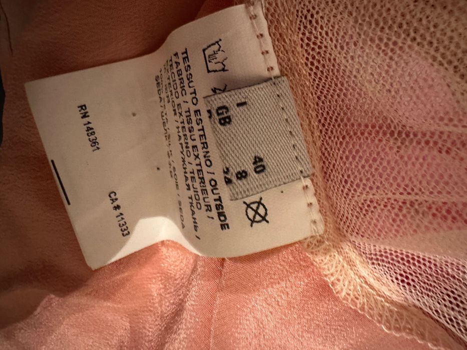 Pinko top paiete mari si matase naturala M nou!